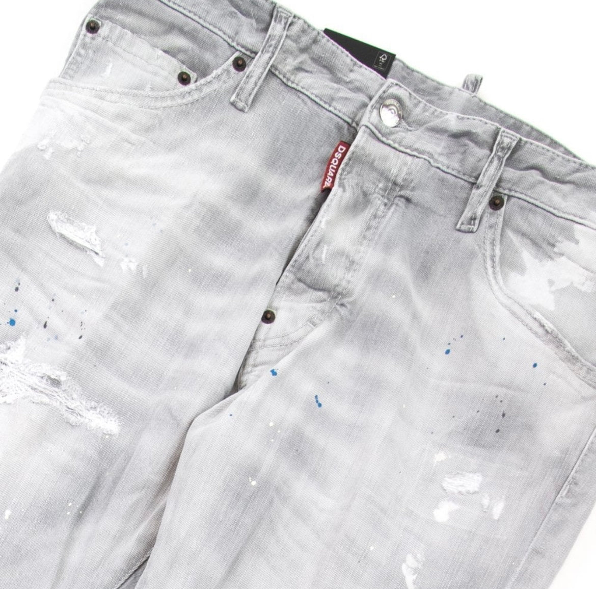 DSQ Slim Fit Multi Paint Jeans
