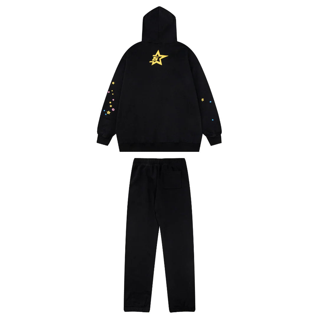 Sp5der Tracksuit Black
