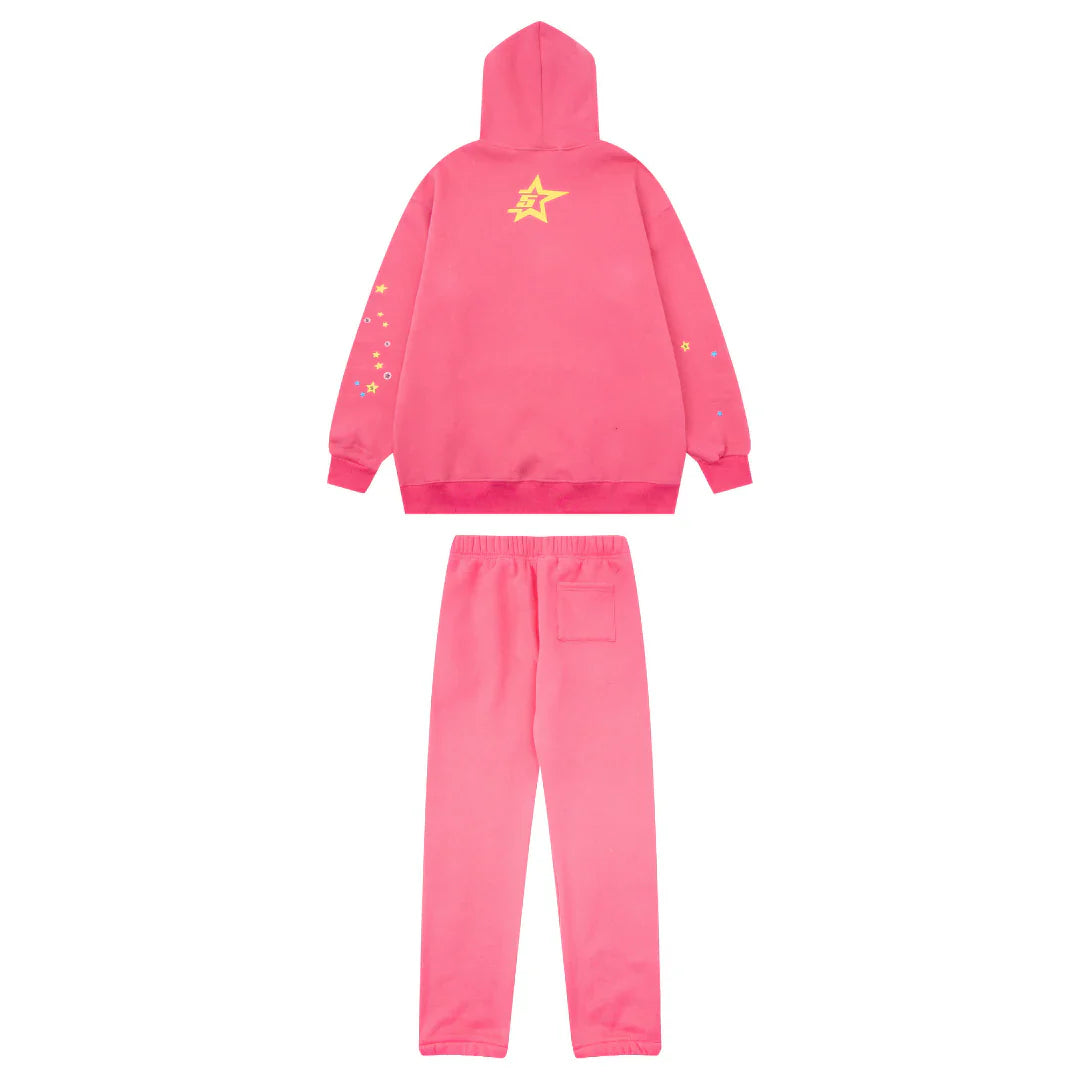 Sp5der Tracksuit Pink