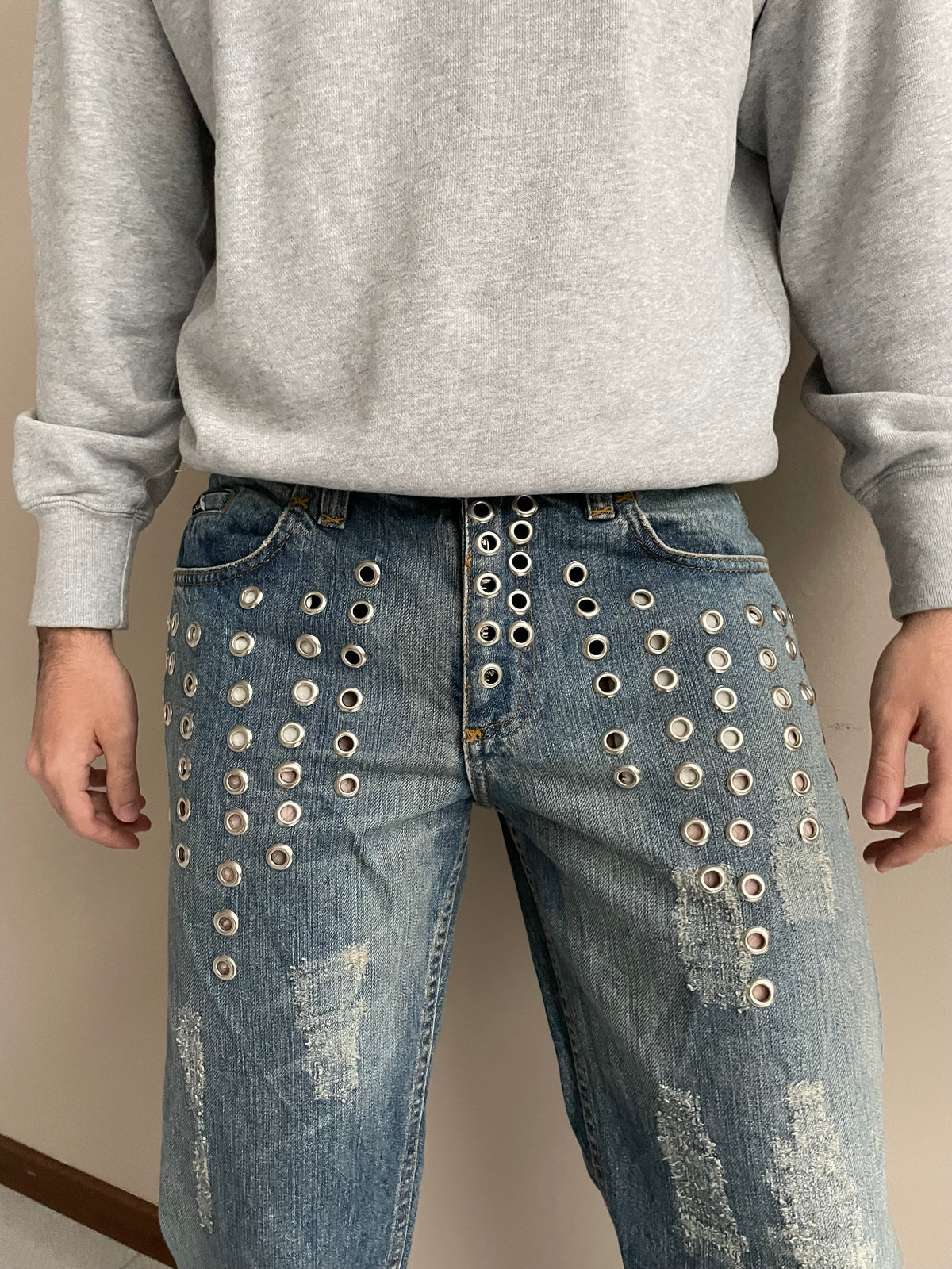 D&G Eyelets Bootcut Jeans