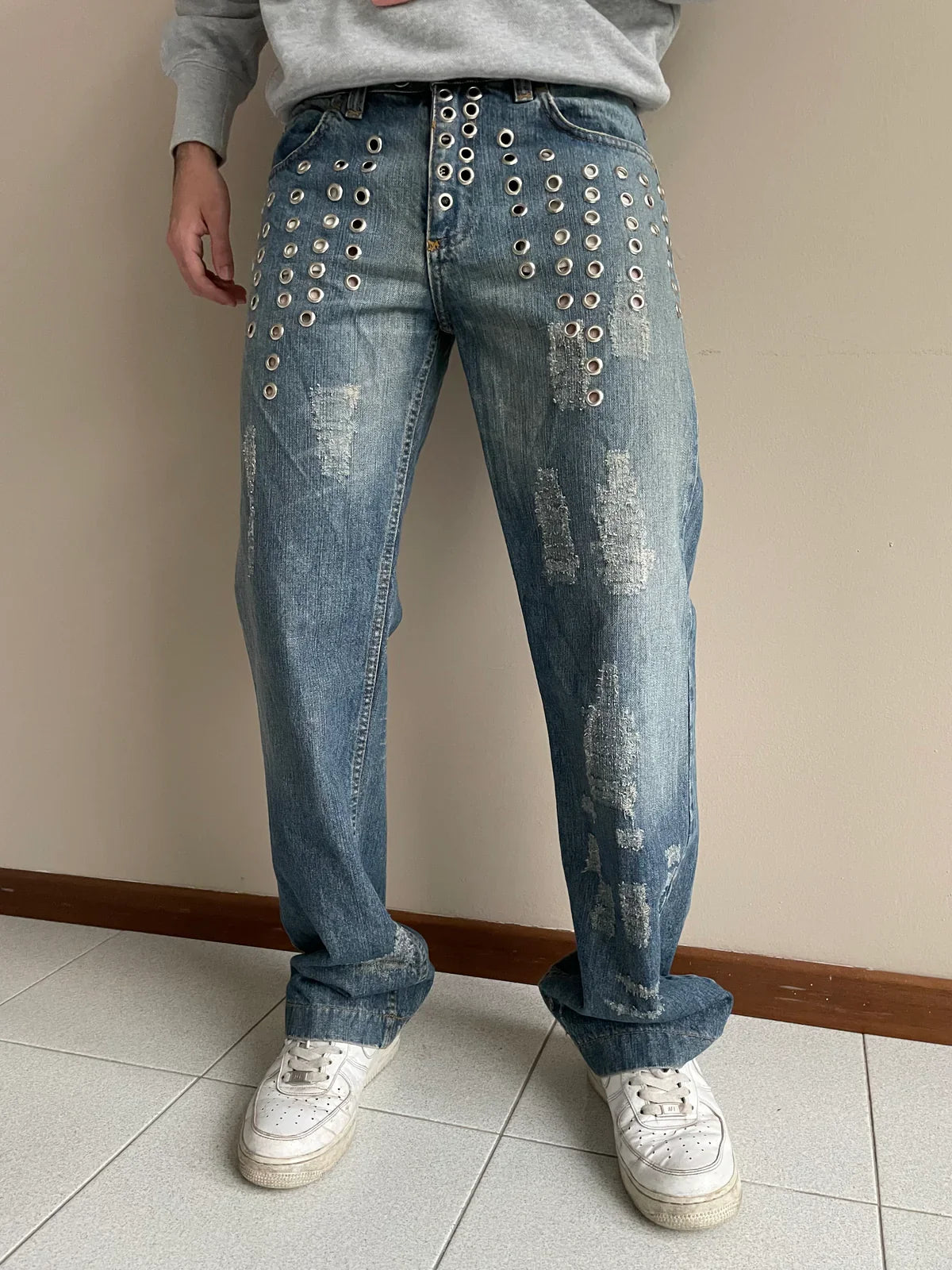 D&G Eyelets Bootcut Jeans