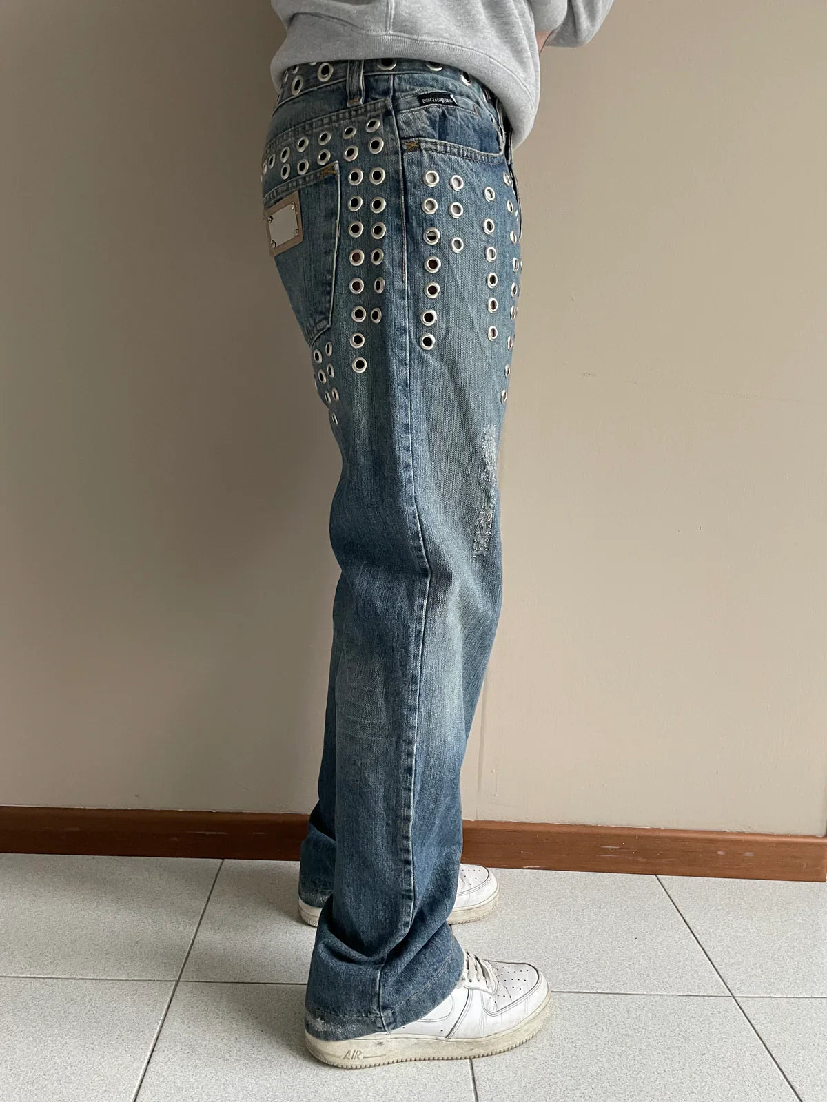 D&G Eyelets Bootcut Jeans