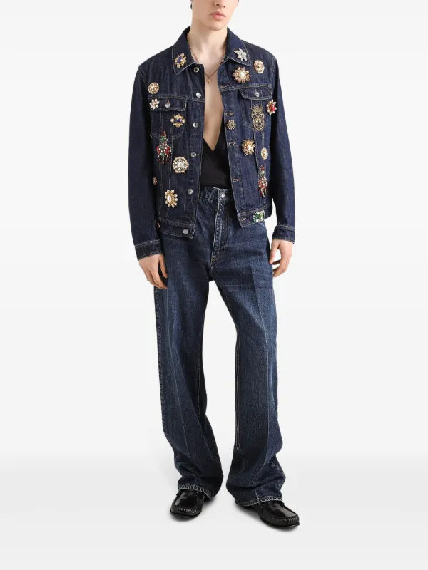 D&G Loose-Fit Blue Jeans