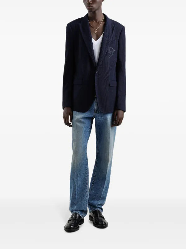 D&G Straight-Leg Blue Jeans