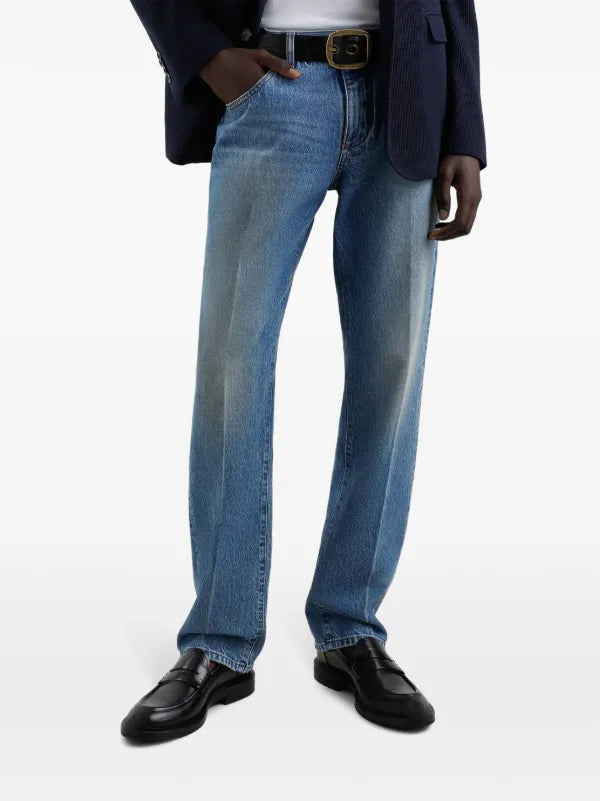 D&G Straight-Leg Blue Jeans
