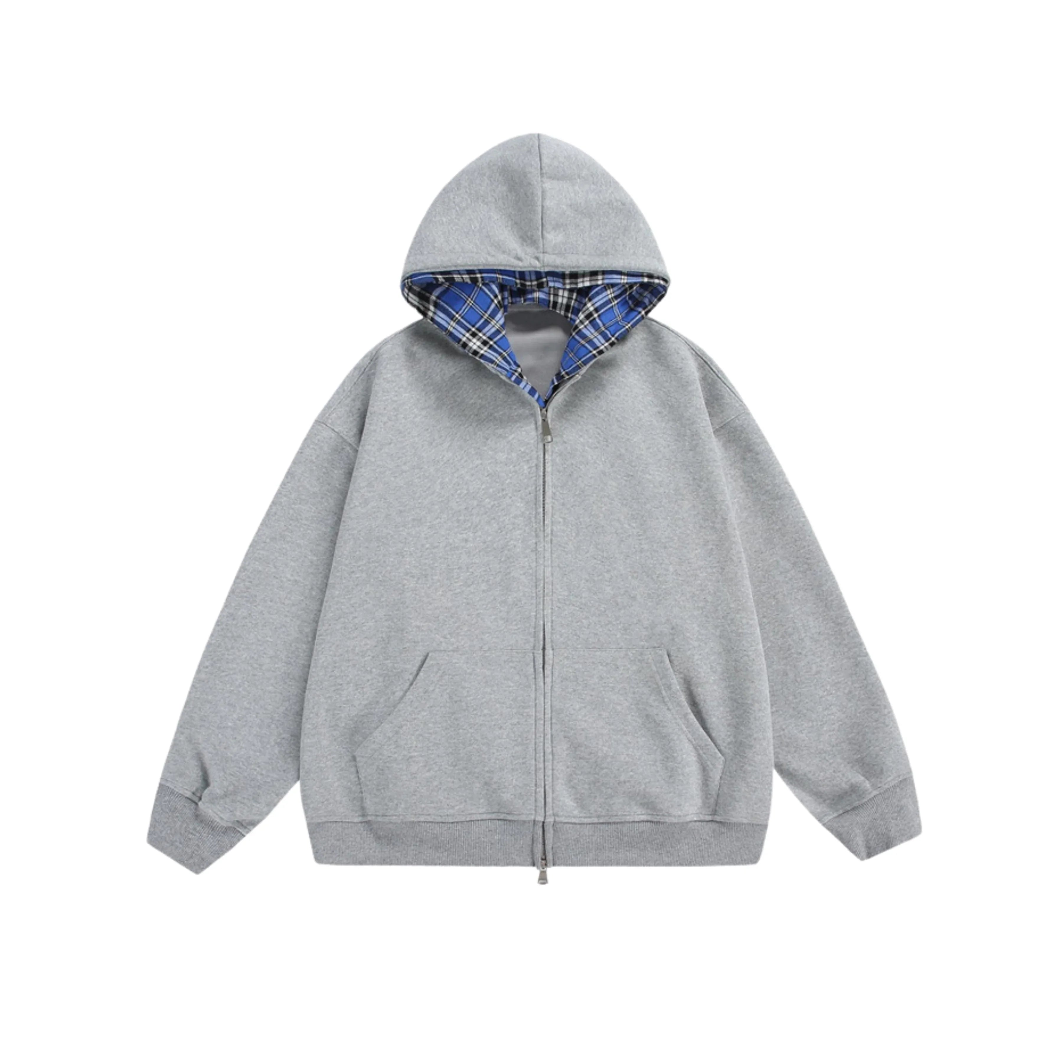 Chequered Line - Zip Hoodie