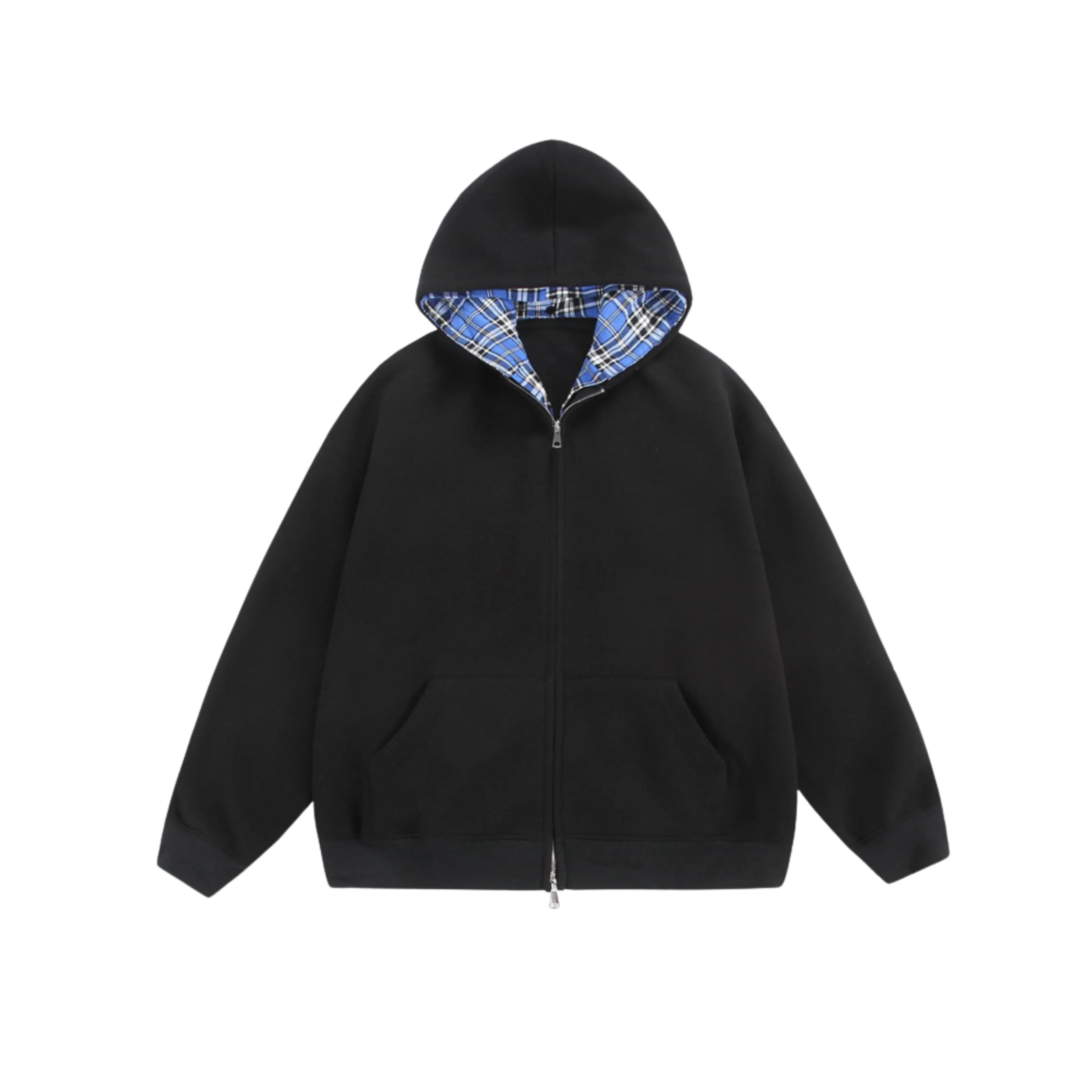 Chequered Line - Zip Hoodie